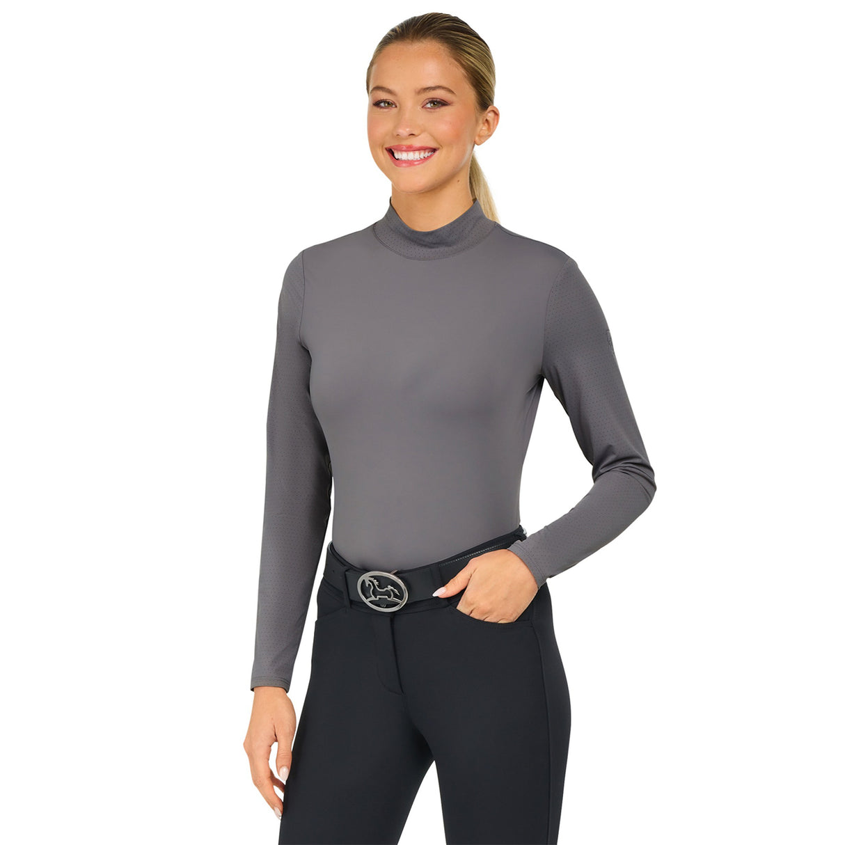 RJ Classics Jemma Long Sleeve Mock Neck Top