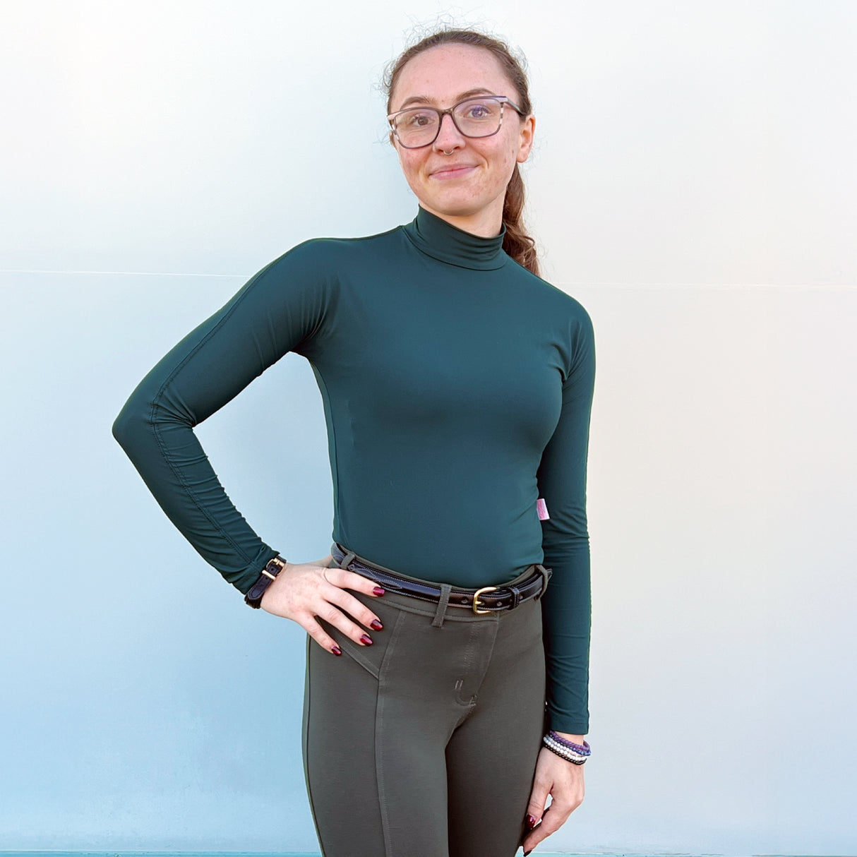 Tailored Sportsman IceFil Long Sleeve Mock Neck Top