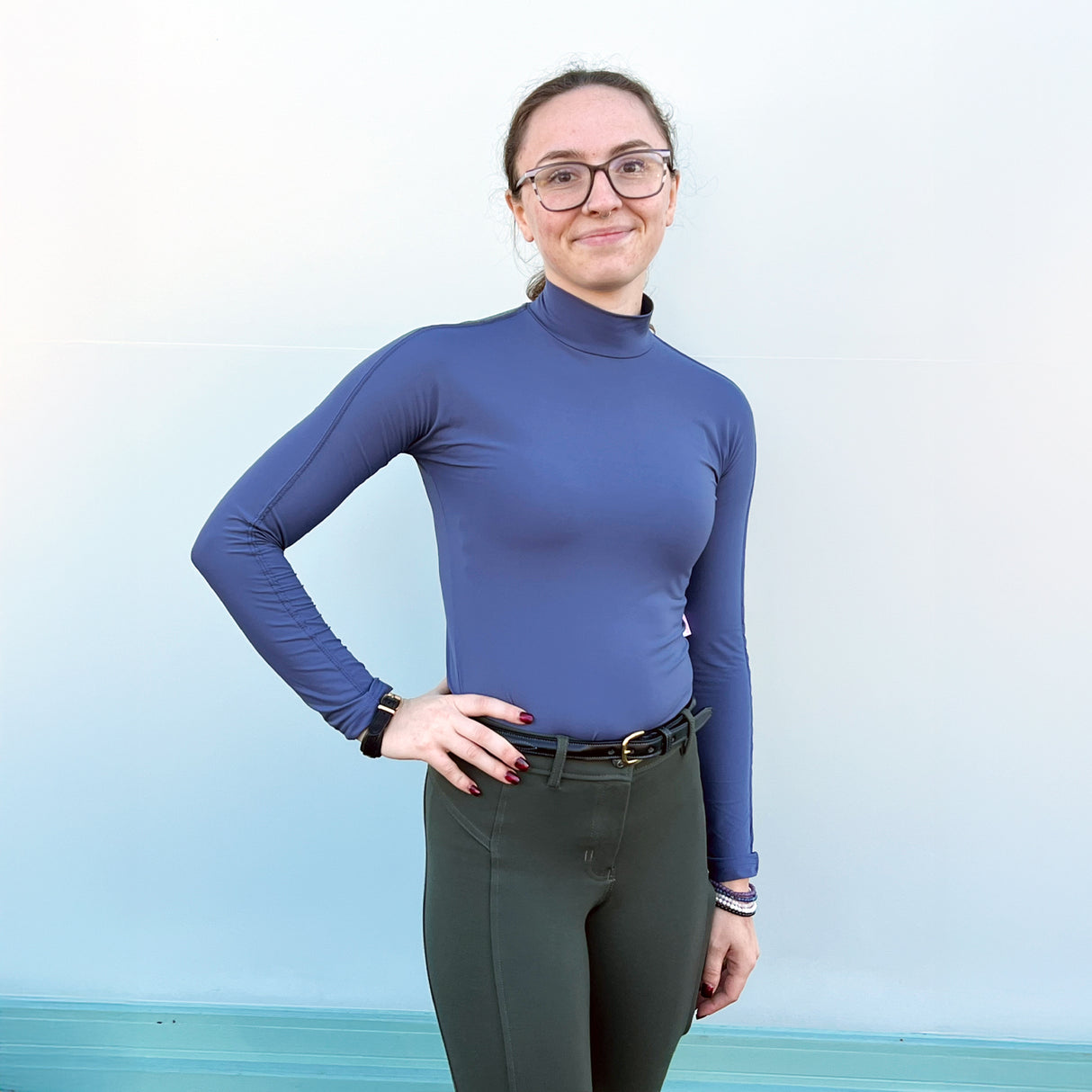 Tailored Sportsman IceFil Long Sleeve Mock Neck Top