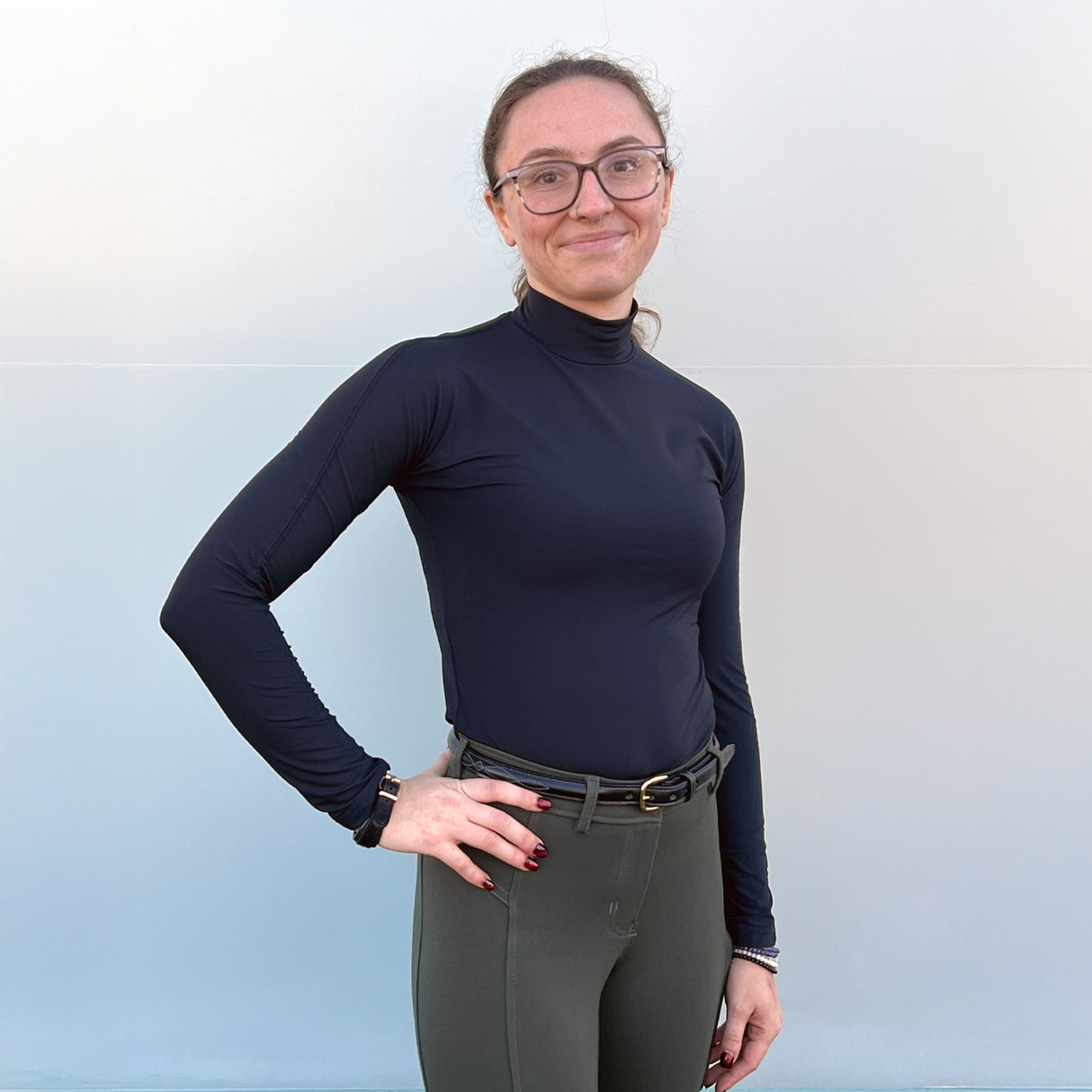 Tailored Sportsman IceFil Long Sleeve Mock Neck Top