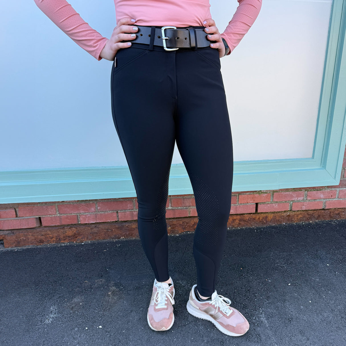 Tailored Sportsman Lightweight Technical Mid-Rise Silicone Knee Patch Breech