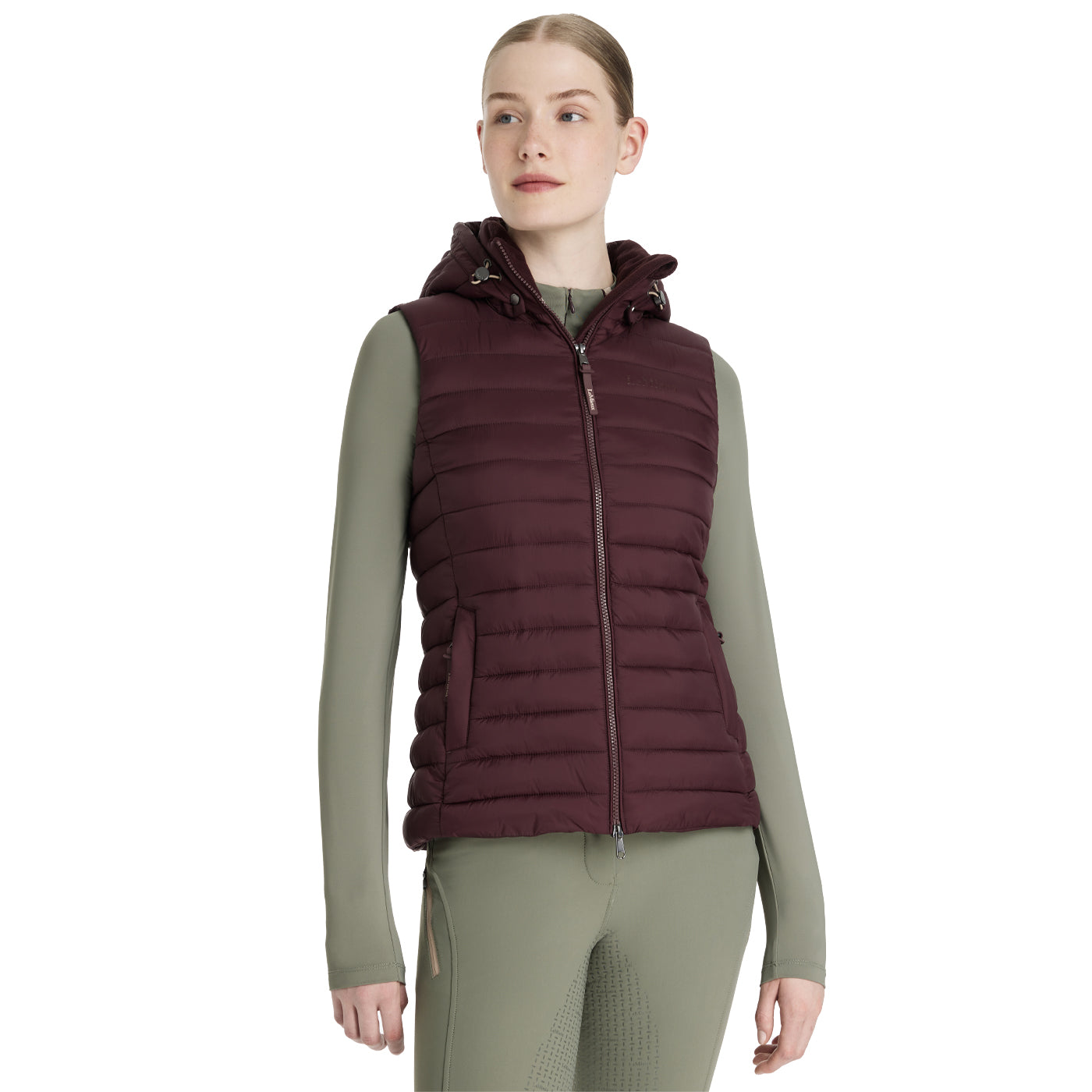 LeMieux Rose Hooded Puffer Vest