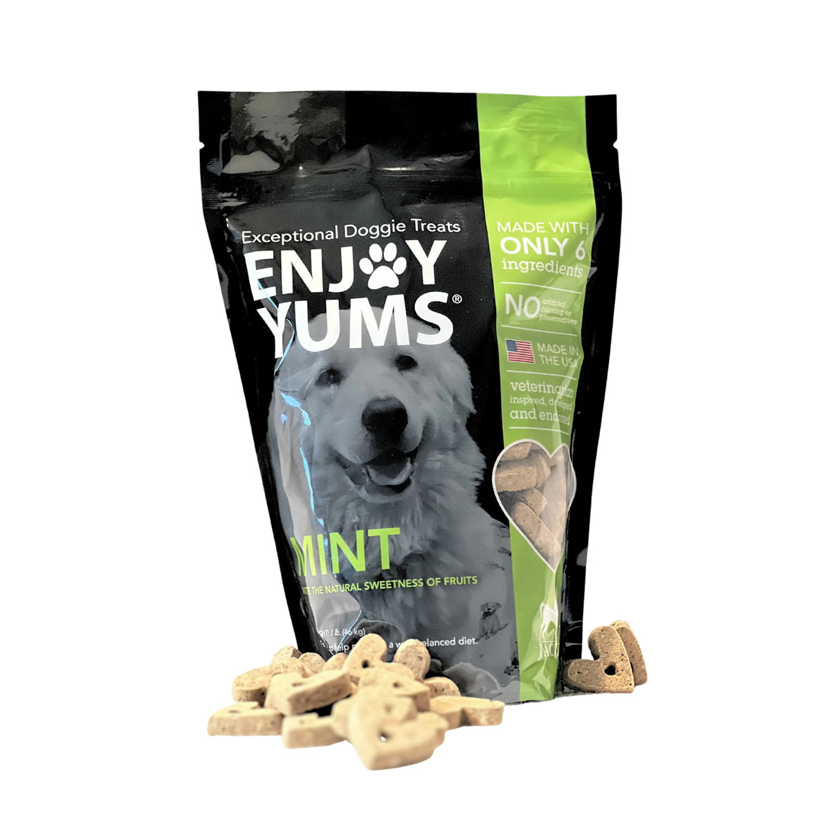 Enjoy Yums Dog Treats Mint 1 lb.