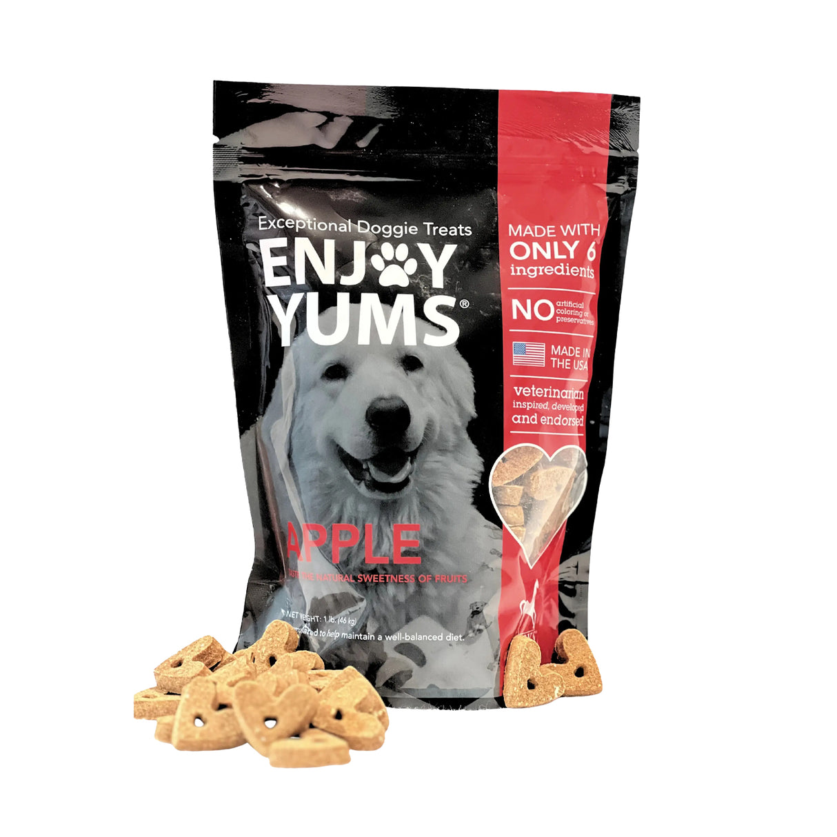 Enjoy Yums Dog Treats Apple 1 lb.