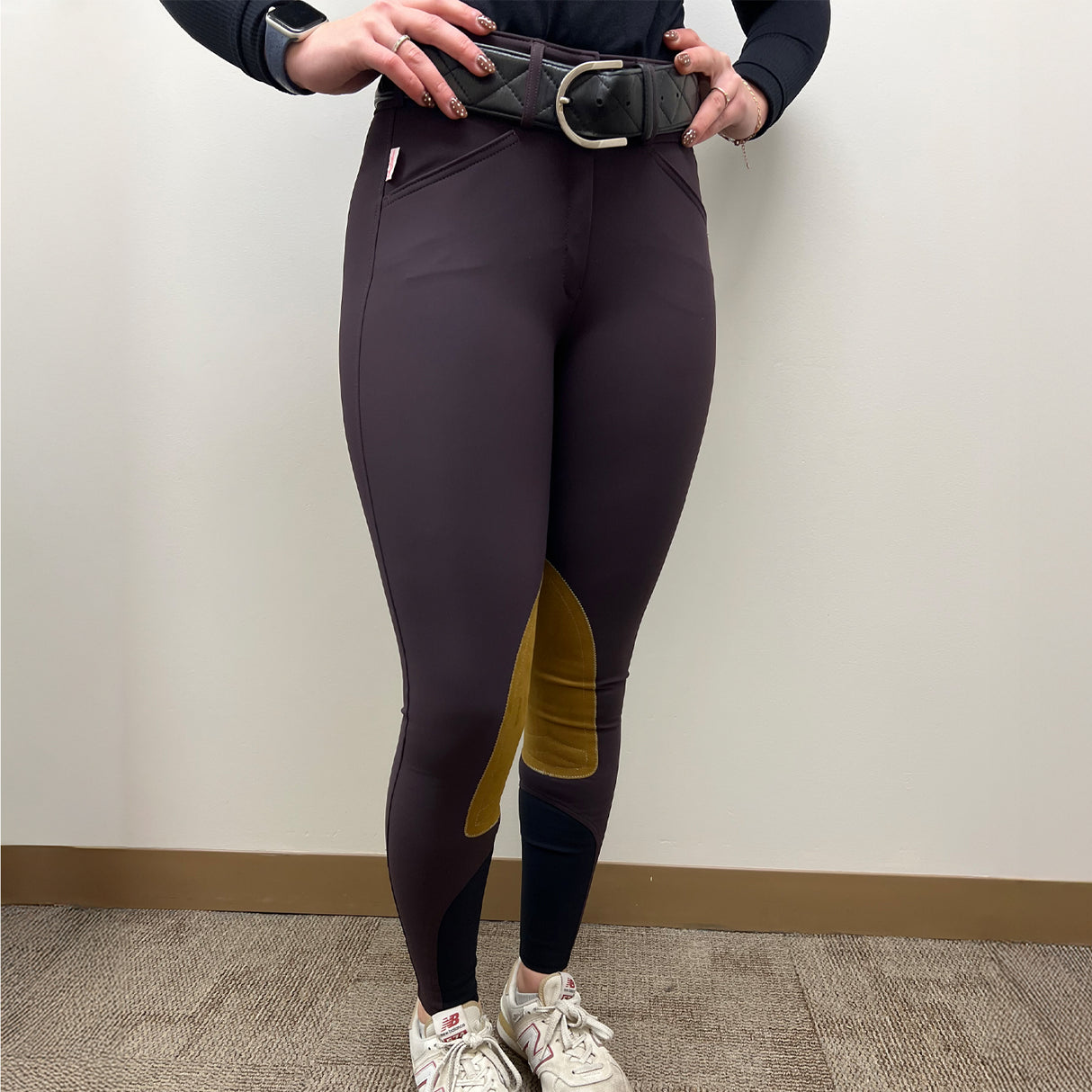 Tailored Sportsman Lightweight Technical Mid-Rise Suede Knee Patch Breech