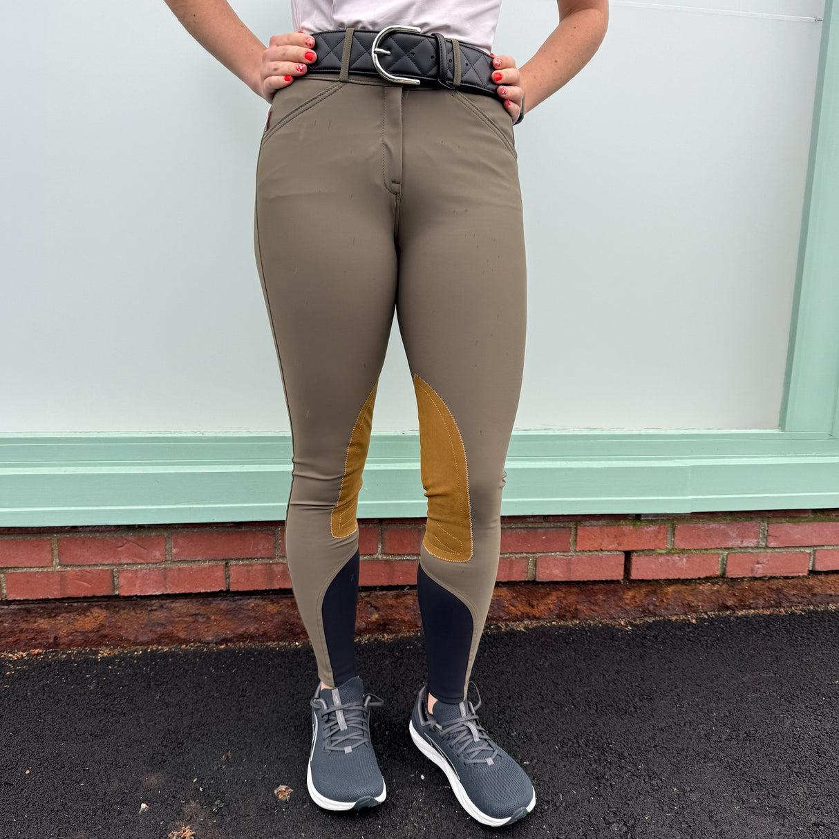Tailored Sportsman Lightweight Technical Mid-Rise Suede Knee Patch Breech