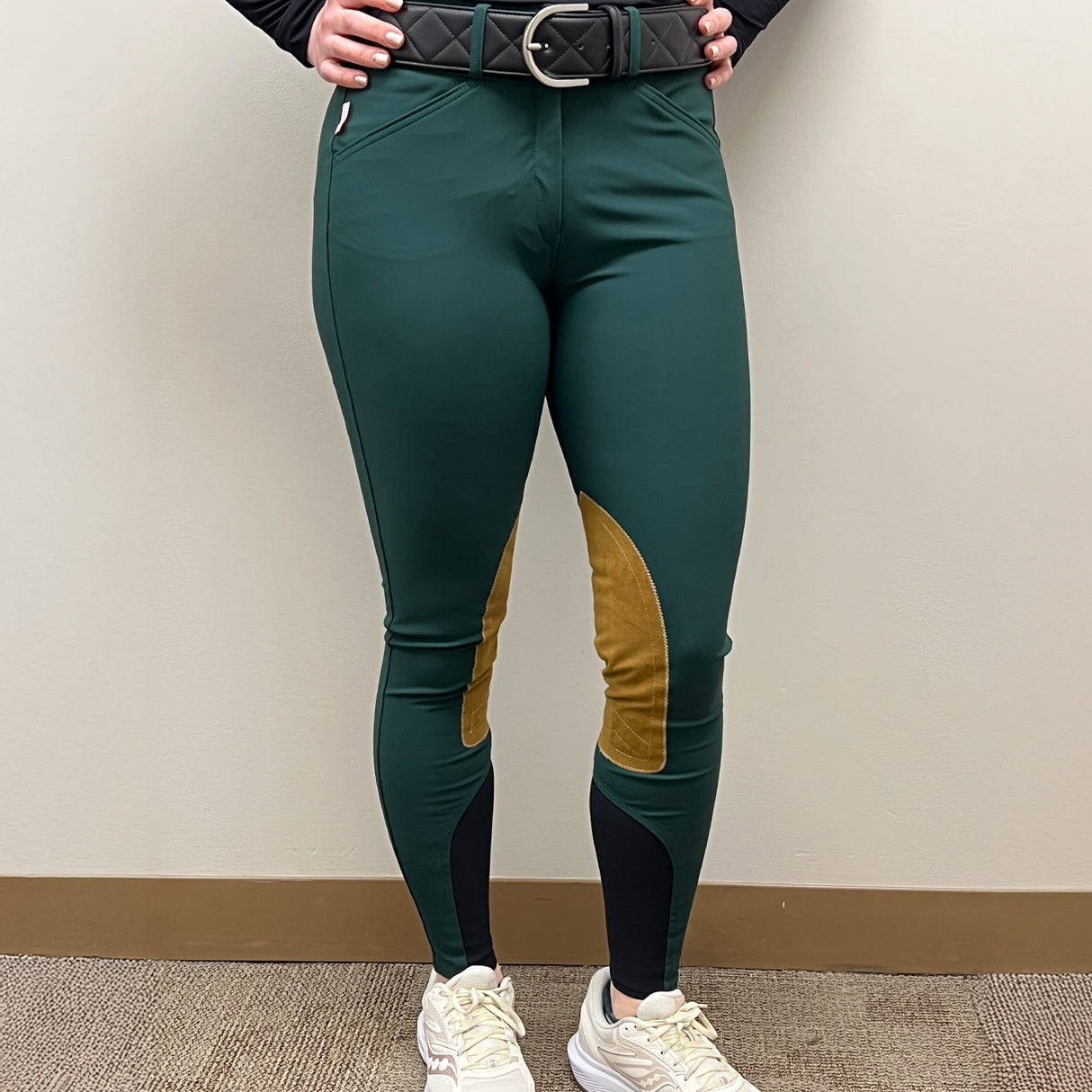 Tailored Sportsman Lightweight Technical Mid-Rise Suede Knee Patch Breech