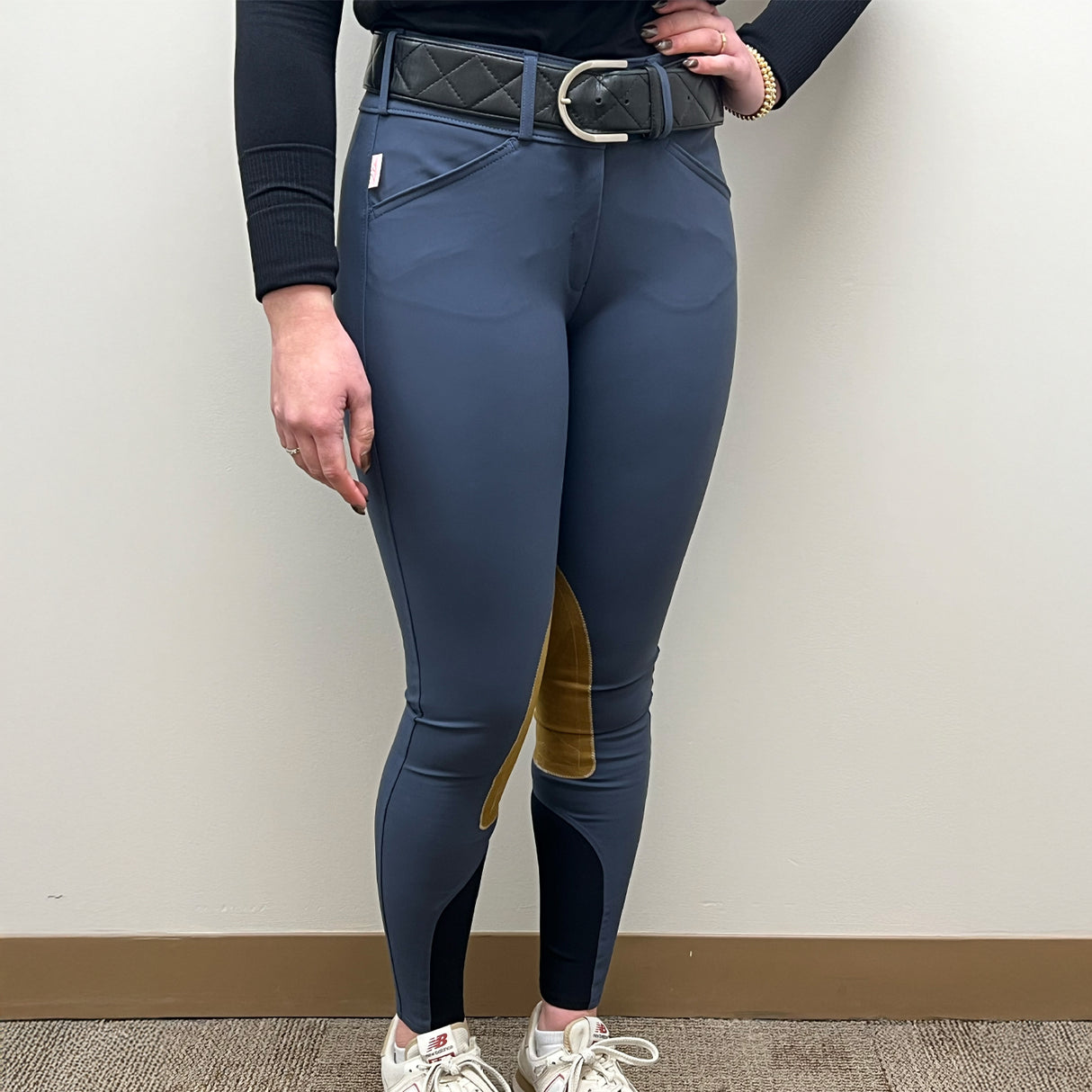 Tailored Sportsman Lightweight Technical Mid-Rise Suede Knee Patch Breech