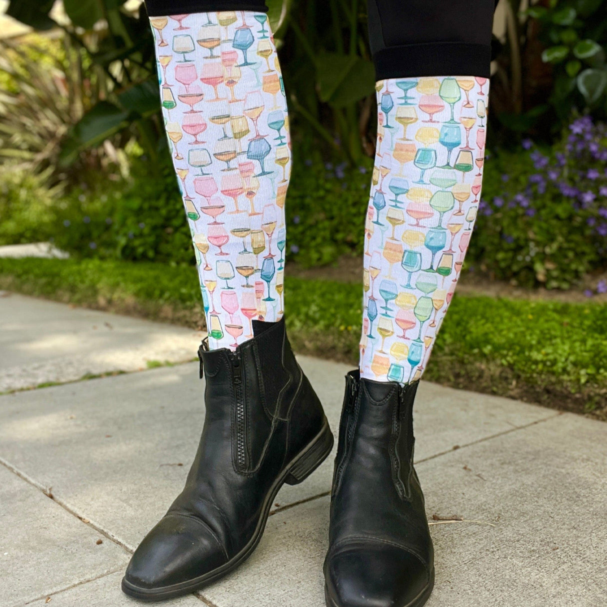 Dreamers & Schemers Wine Not Boot Socks