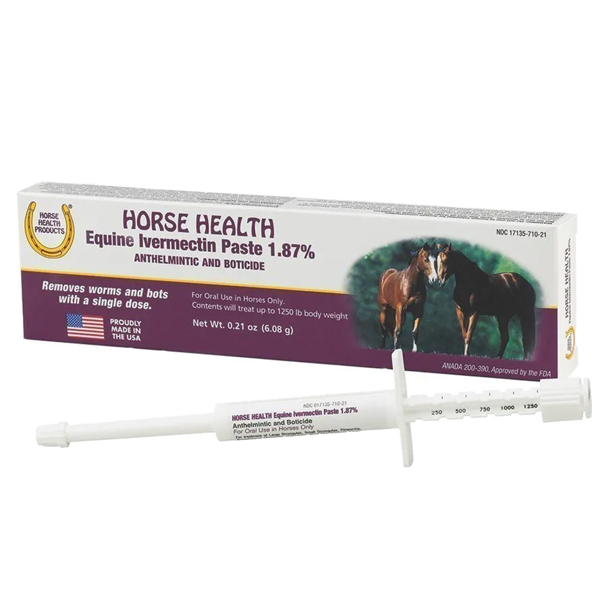 Horse Health Ivermectin Paste 0.21 oz.