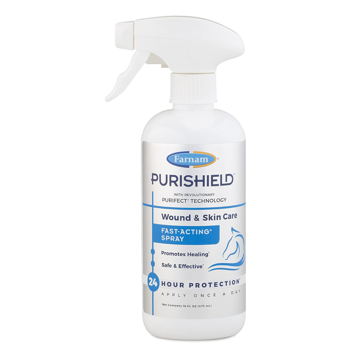 Farnam PuriShield Wound & Skin Care Fast-Acting Spray 16 oz.