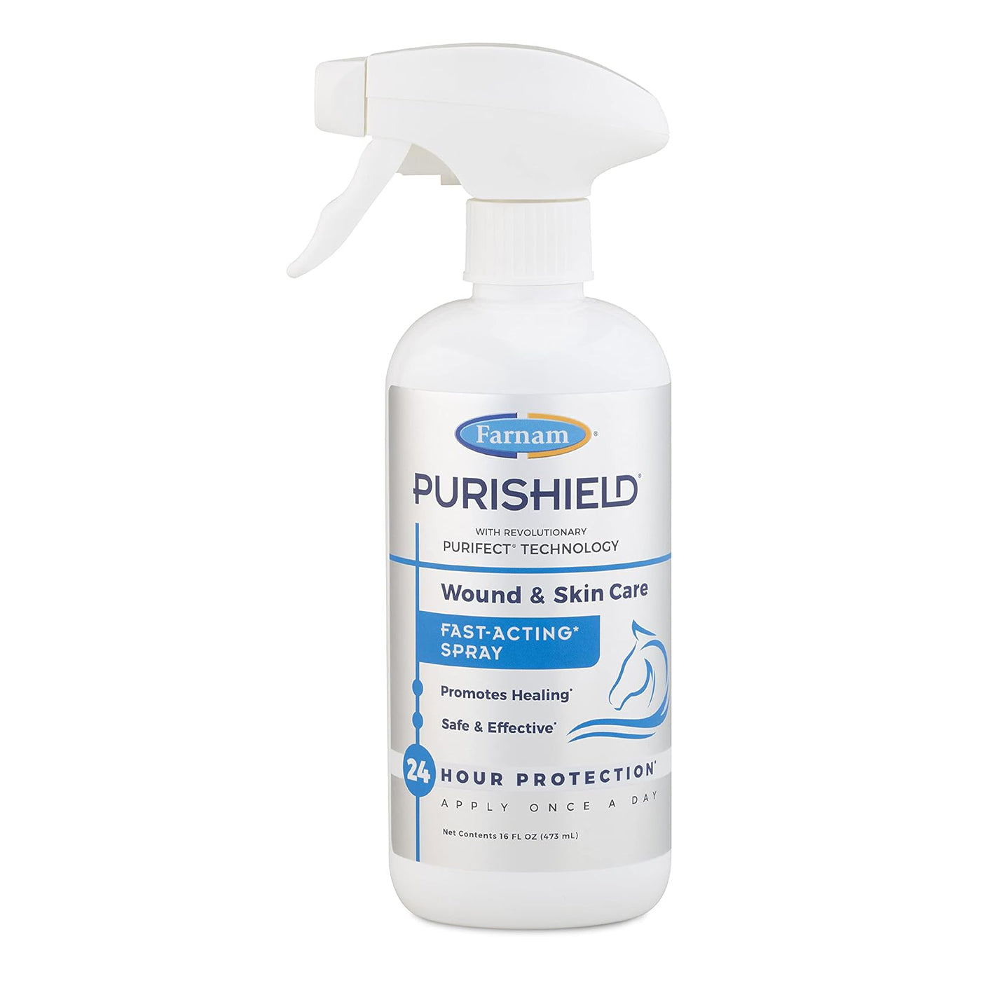 Farnam PuriShield Wound & Skin Care Fast-Acting Spray 16 oz.