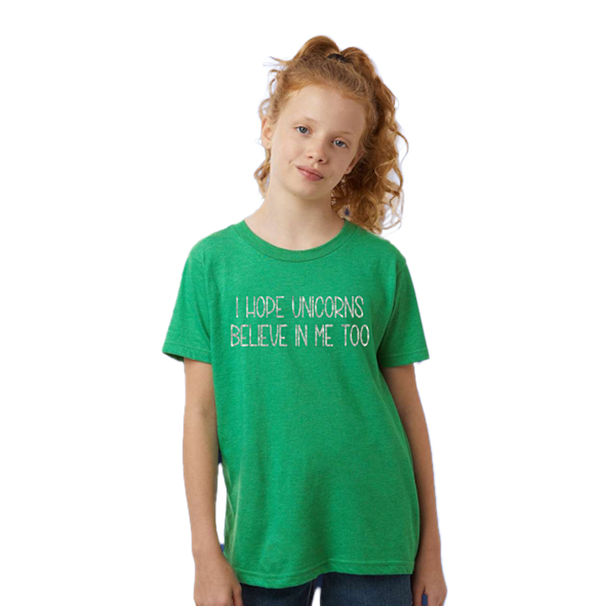 Equine & Design I Hope Unicorns Believe In Me Too Tee - Kids'