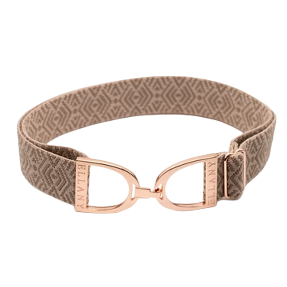 Ellany Elastic Belt W/ Rose Gold Stirrup