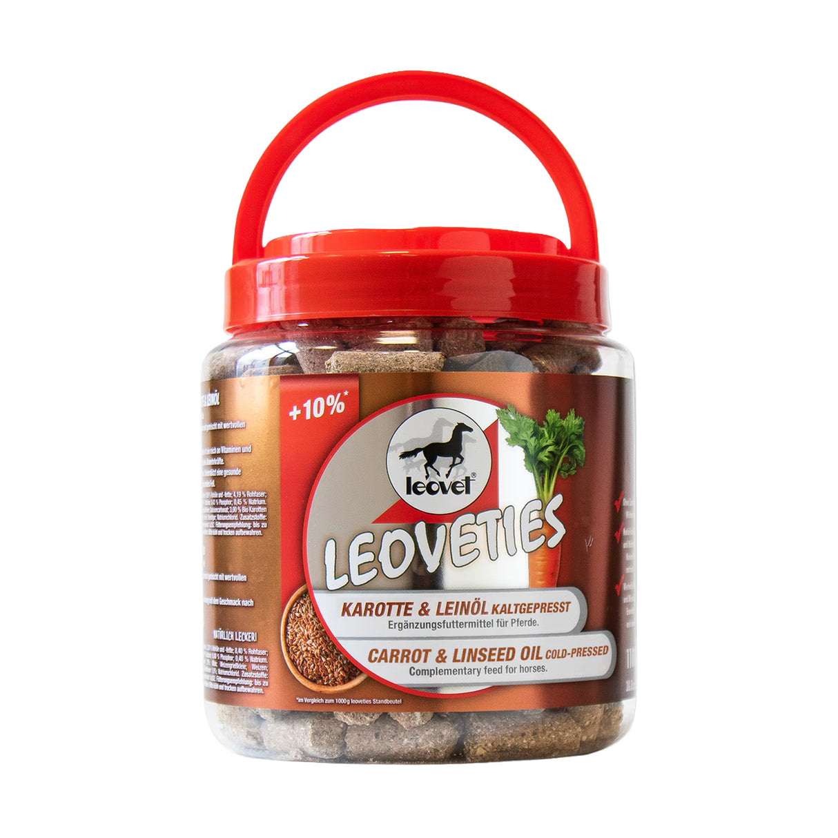 Leoveties Carrot & Linseed Oil Horse Treats 2.2 lb.
