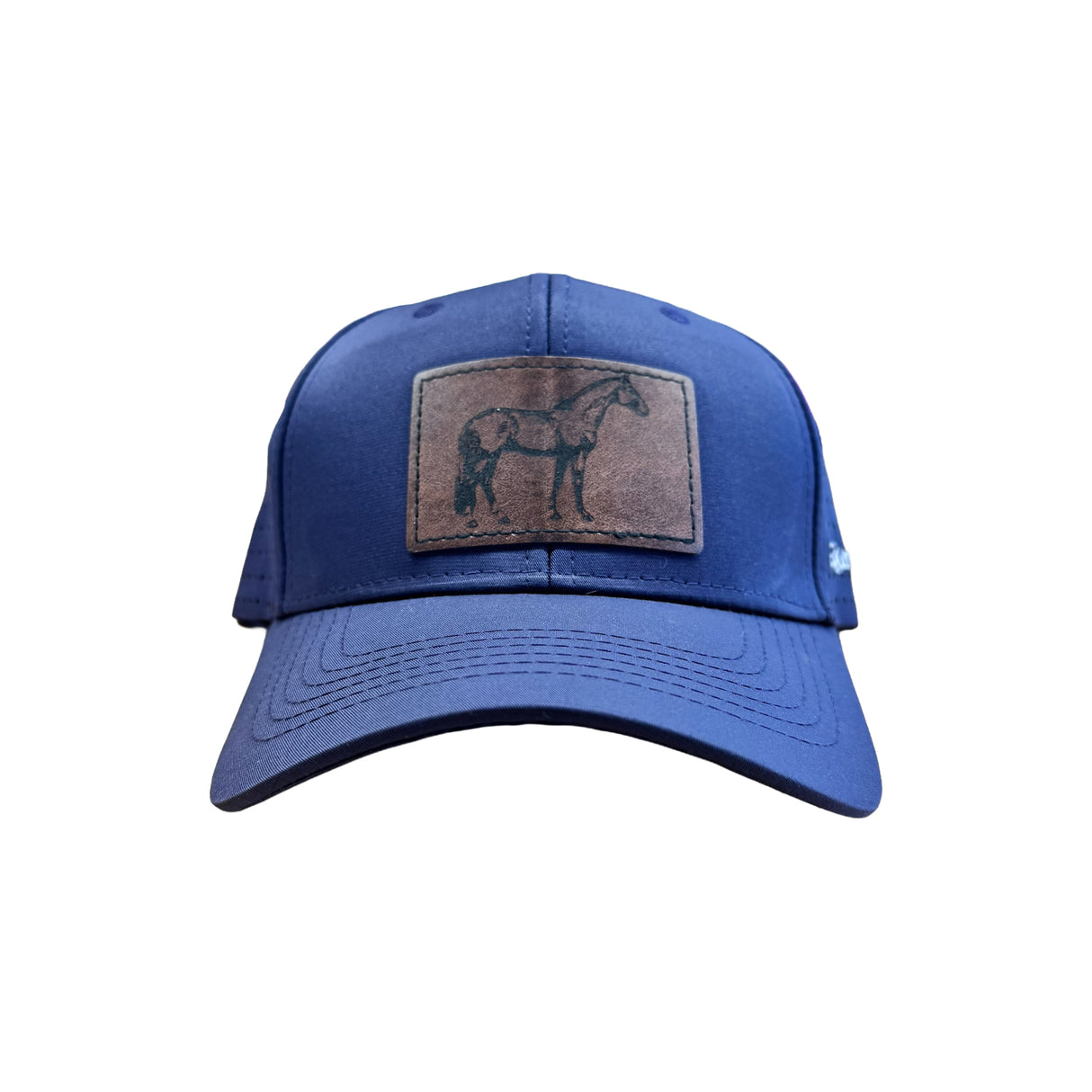 Equine & Design Horse Leather Patch Hat