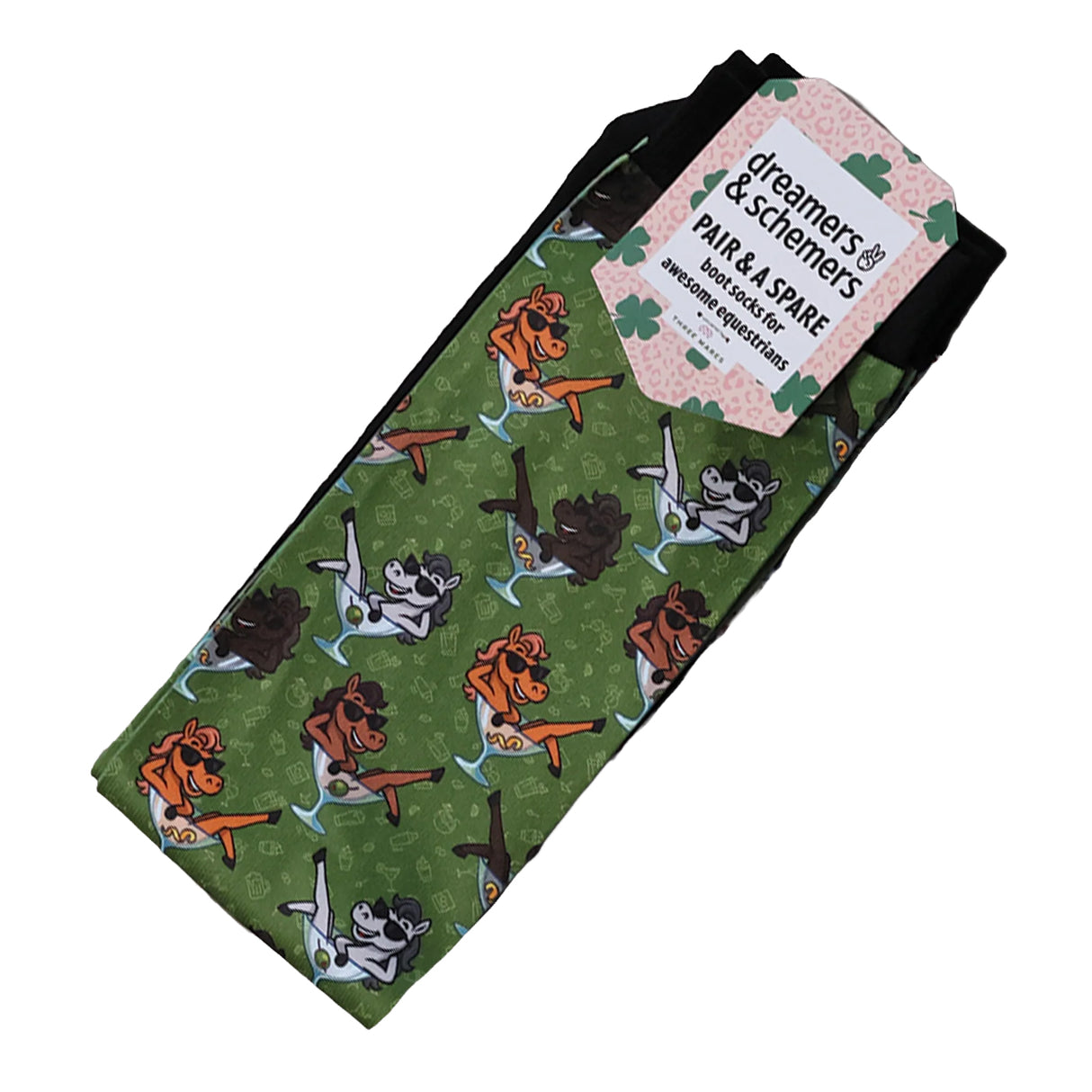 Dreamers & Schemers Shaken Not Stirred Boot Socks