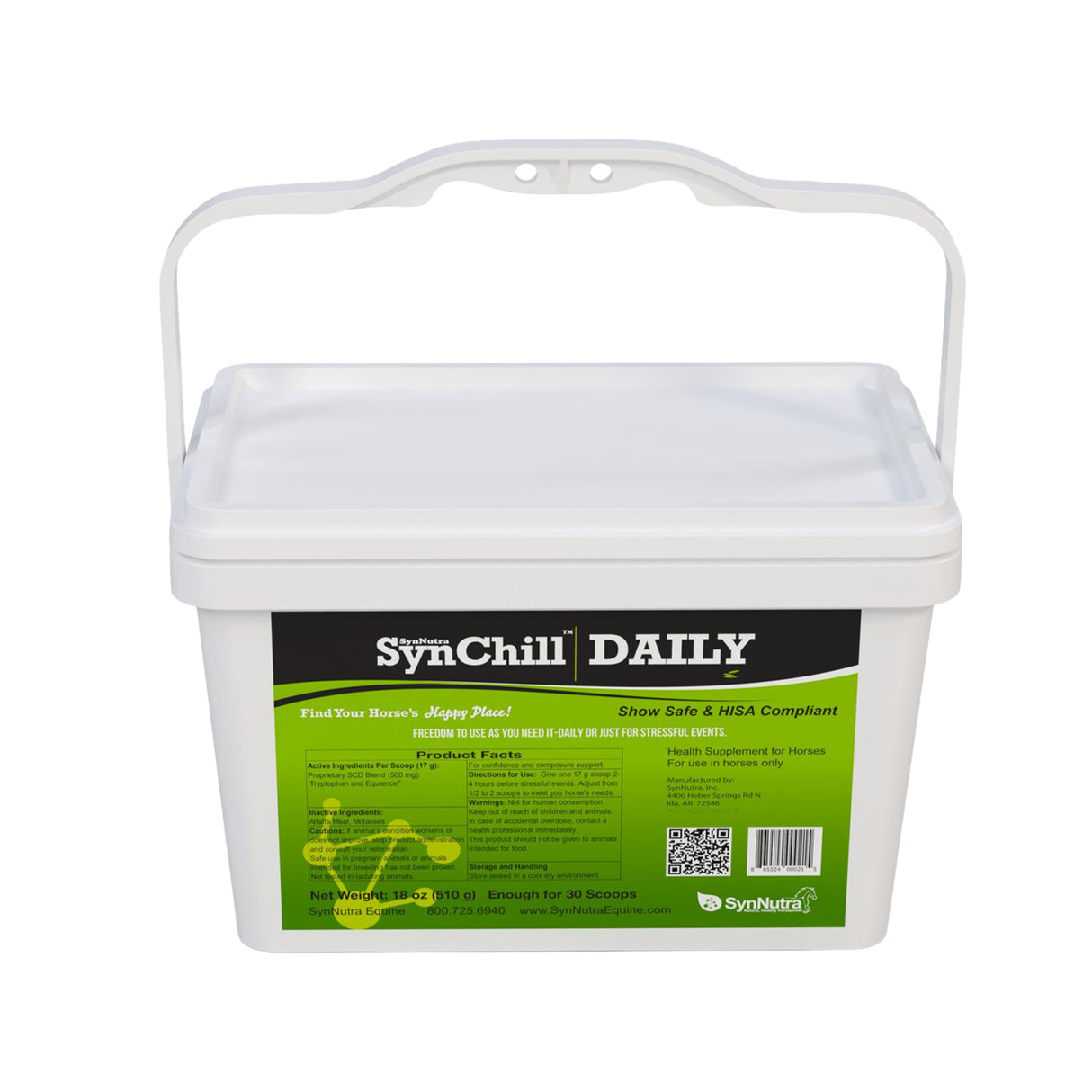 SynNutra SynChill Daily Horse Calming Pellets 1.13 lb.
