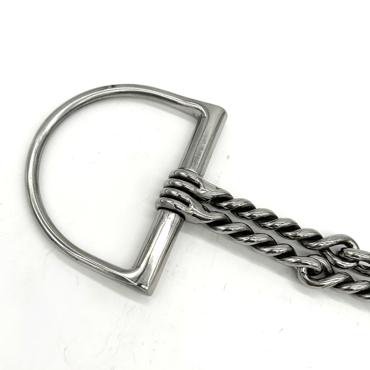 Jake Adams Dee Ring Double Twisted Wire Bit