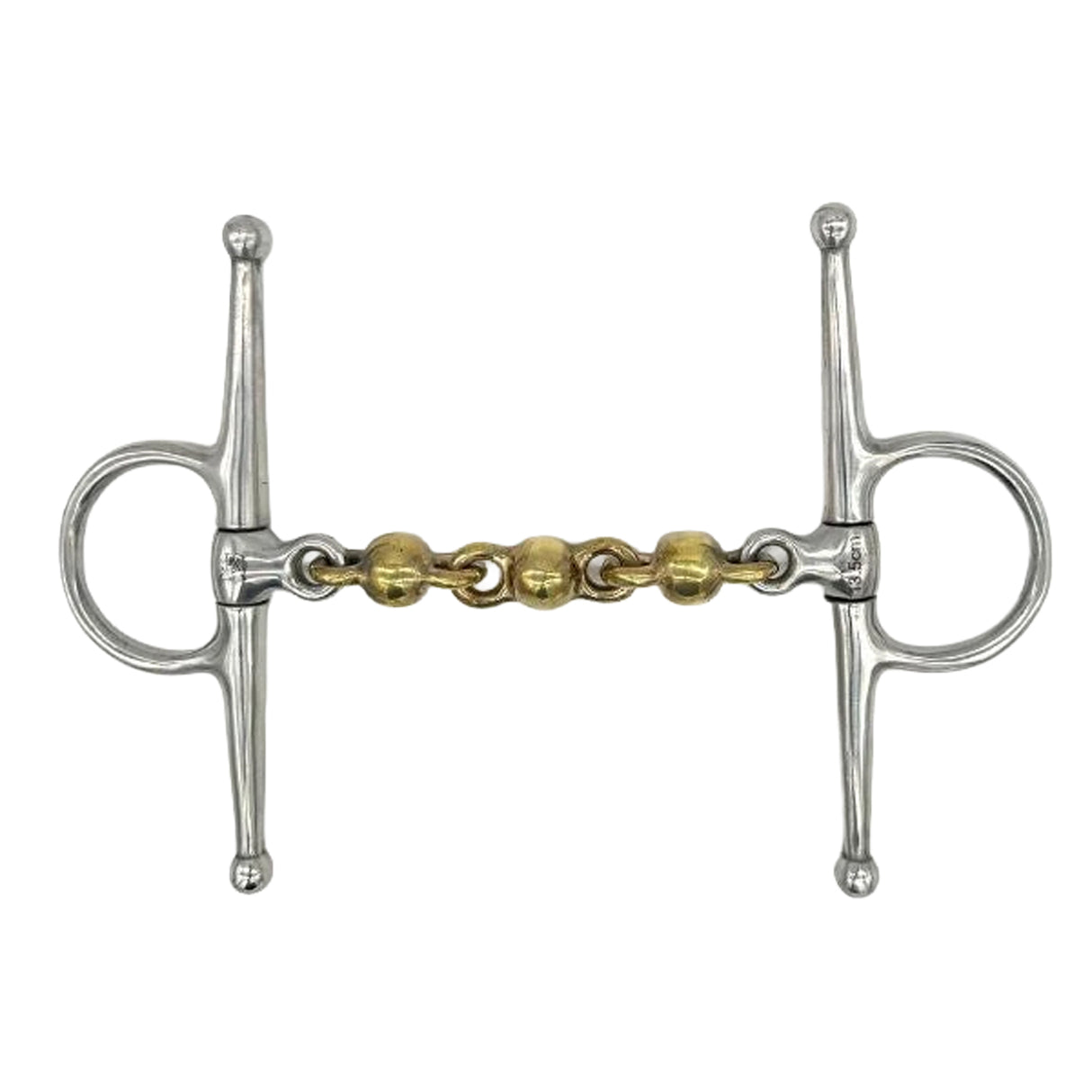 Jake Adams Full Cheek Brass Waterford Bit