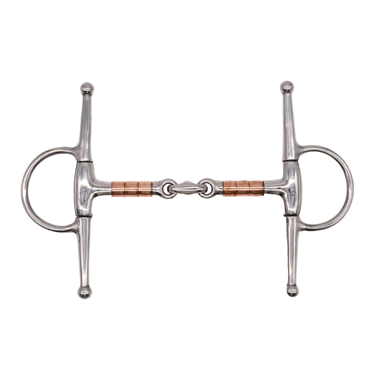 Jake Adams Full Cheek Copper Roller Double Jointed Elliptical Bit