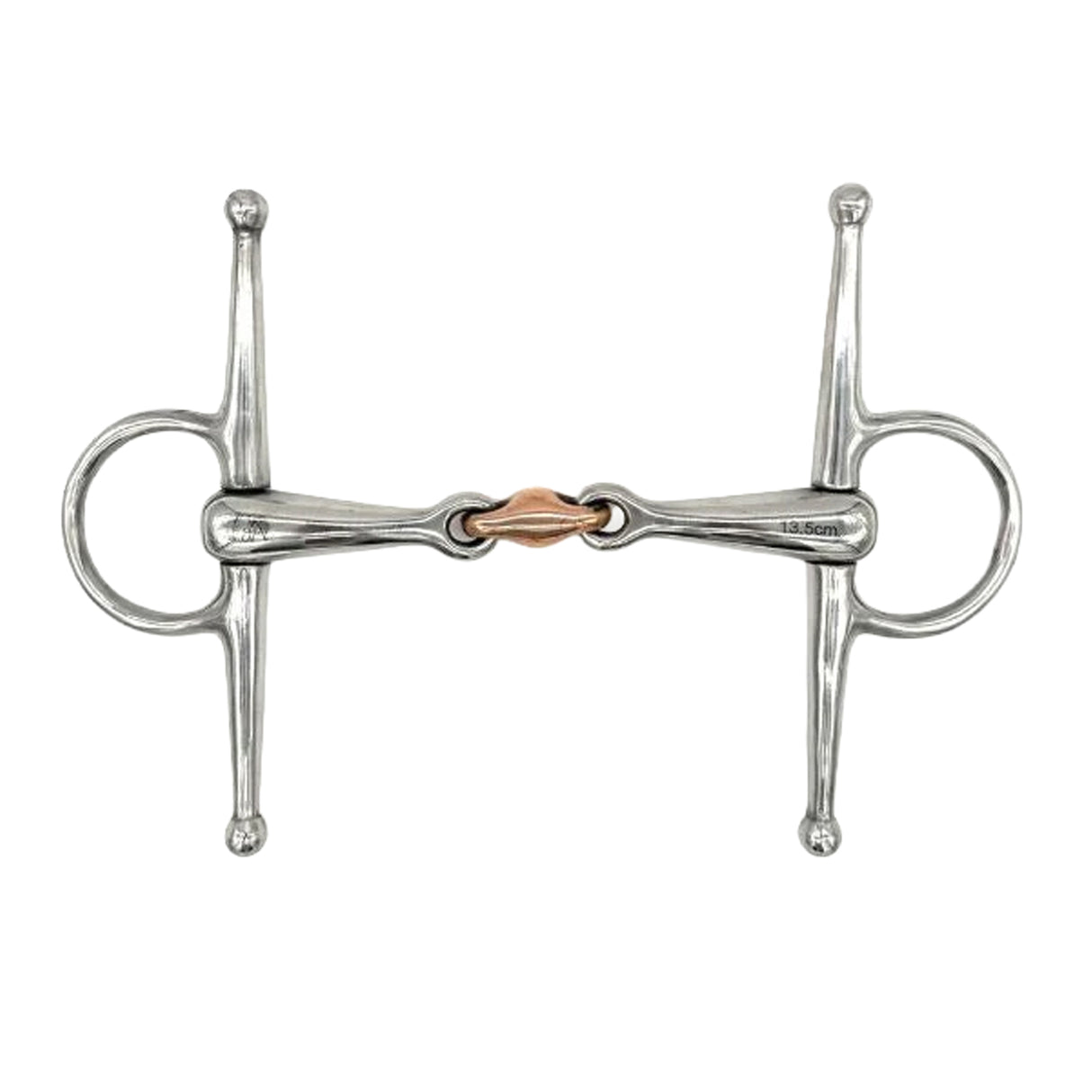 Jake Adams Full Cheek Double Jointed Bit W/ Copper Lozenge