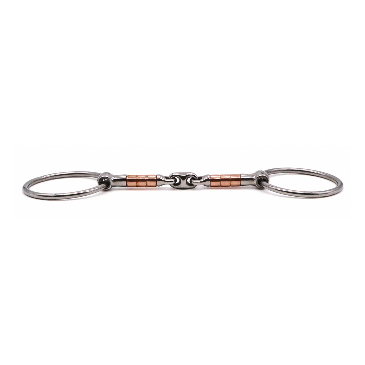 Jake Adams Loose Ring Copper Roller Double Jointed Elliptical Bit