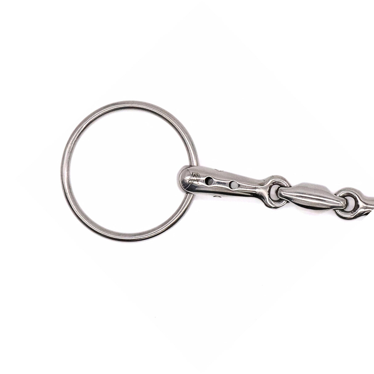 Jake Adams Loose Ring Double Jointed Whistle Bit W/ Lozenge