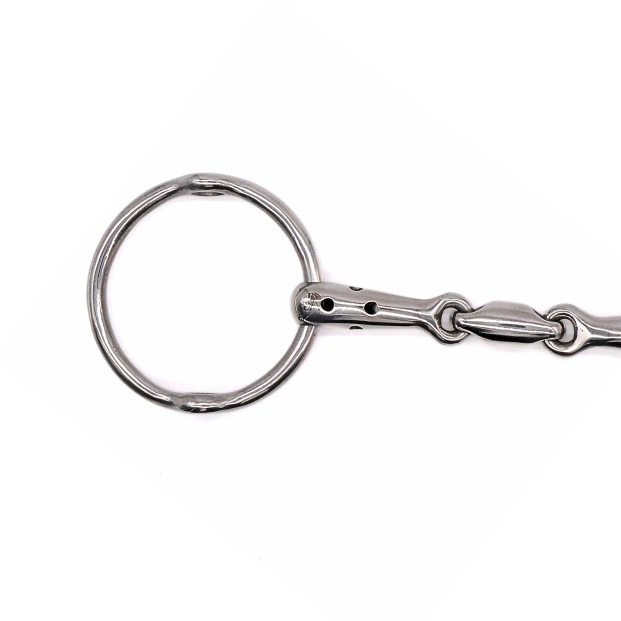 Jake Adams Loose Ring Gag Double Jointed Whistle Bit W/ Lozenge