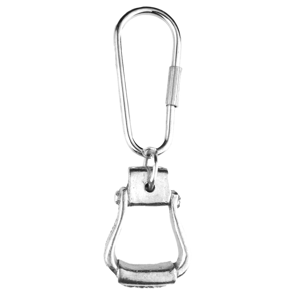 Loriece Pewter Western Stirrup Horse Keychain