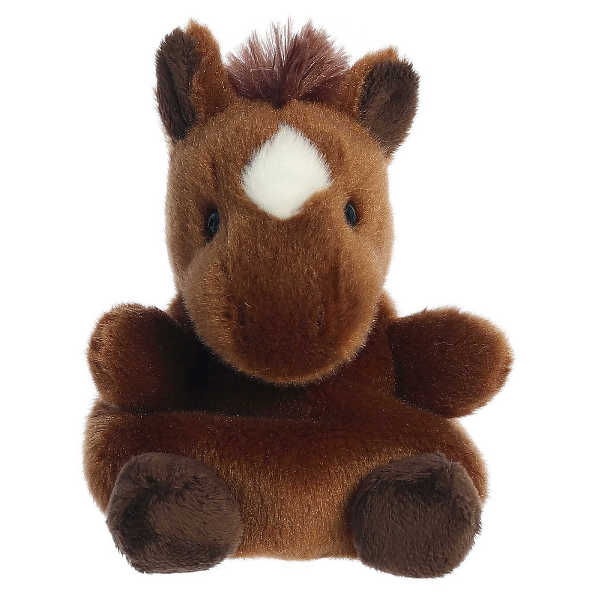 Aurora Palm Pals Truffle Brown Horse Plush 5 in.