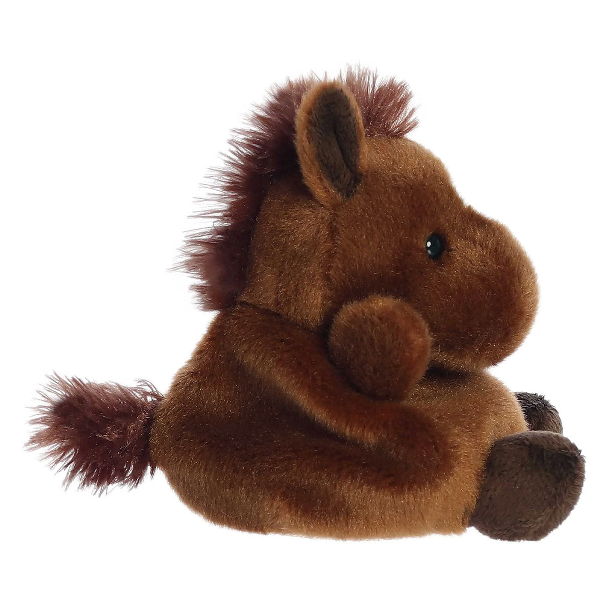 Aurora Palm Pals Truffle Brown Horse Plush 5 in.