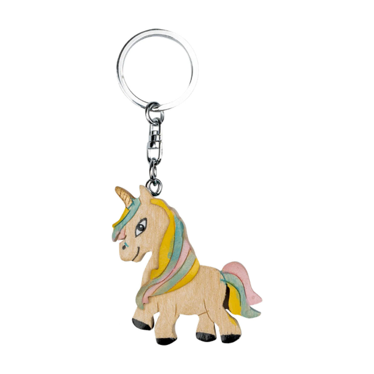 Waldhausen Wood Unicorn Keychain