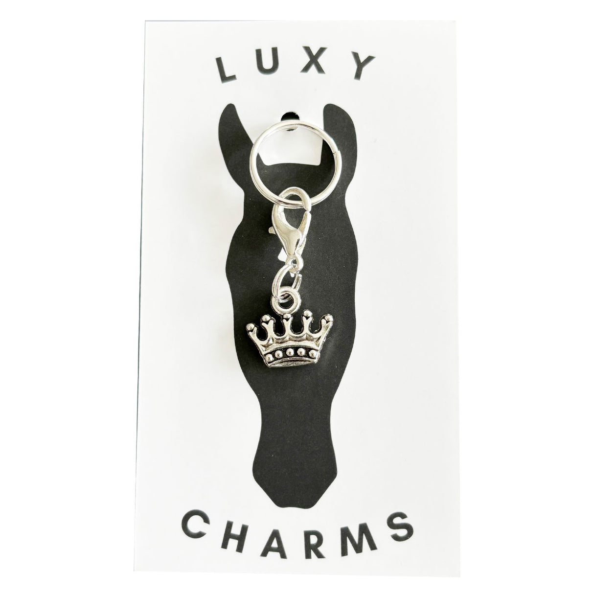 Luxy Charms Silver Crown Tack Charm