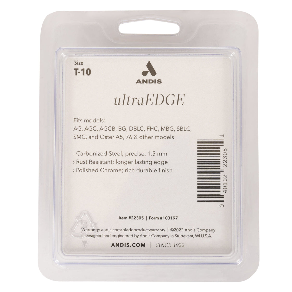 Andis UltraEdge T10 Wide Blade