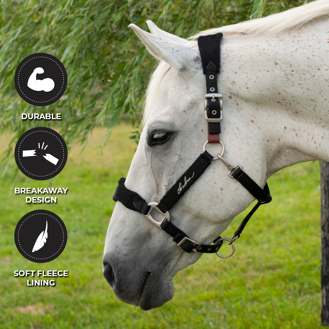 Shedrow Breakaway Halter W/ Fleece