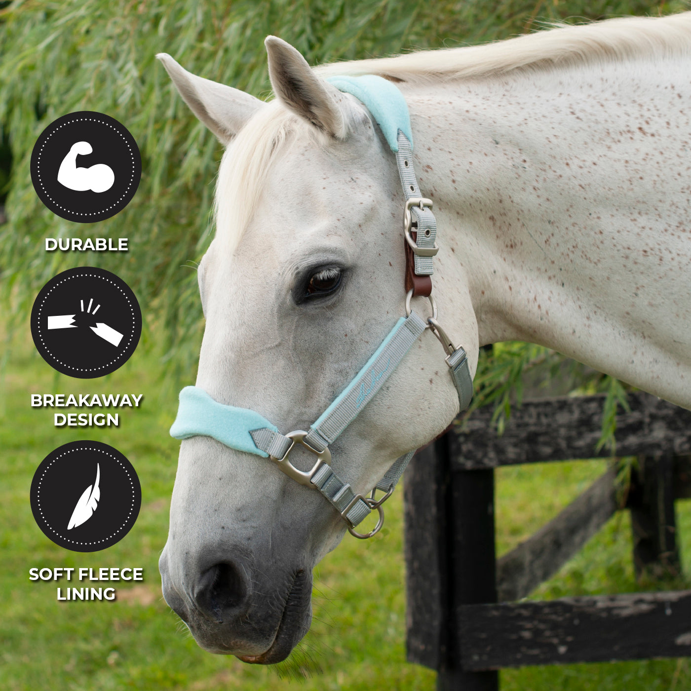 Shedrow Breakaway Halter W/ Fleece