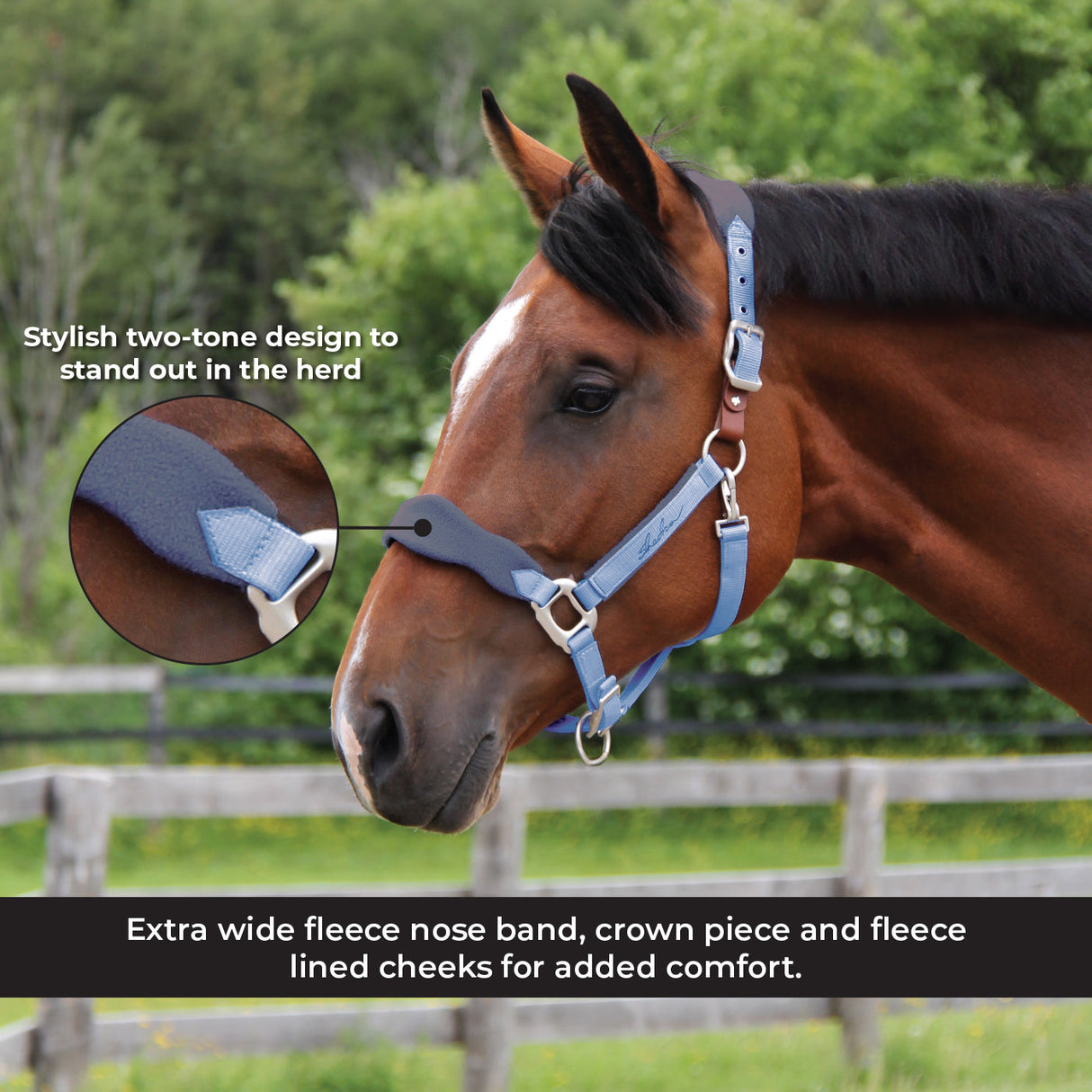 Shedrow Breakaway Halter W/ Fleece