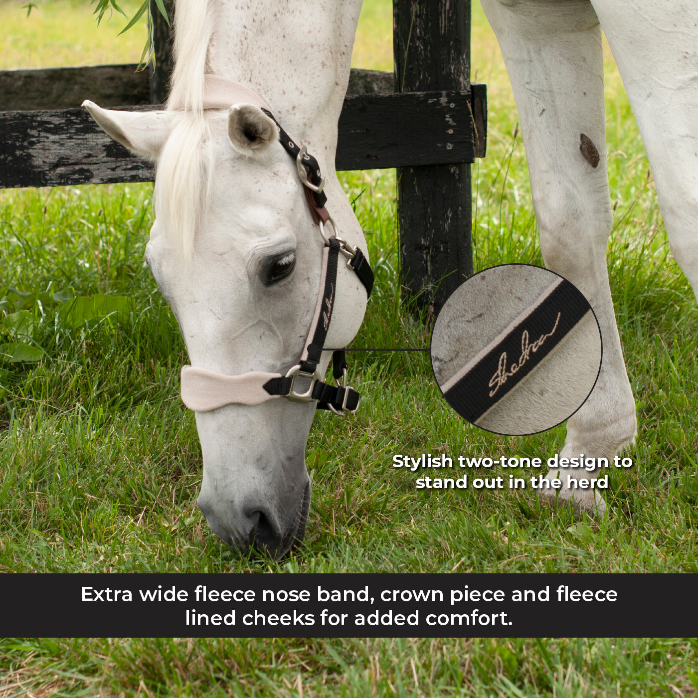 Shedrow Breakaway Halter W/ Fleece