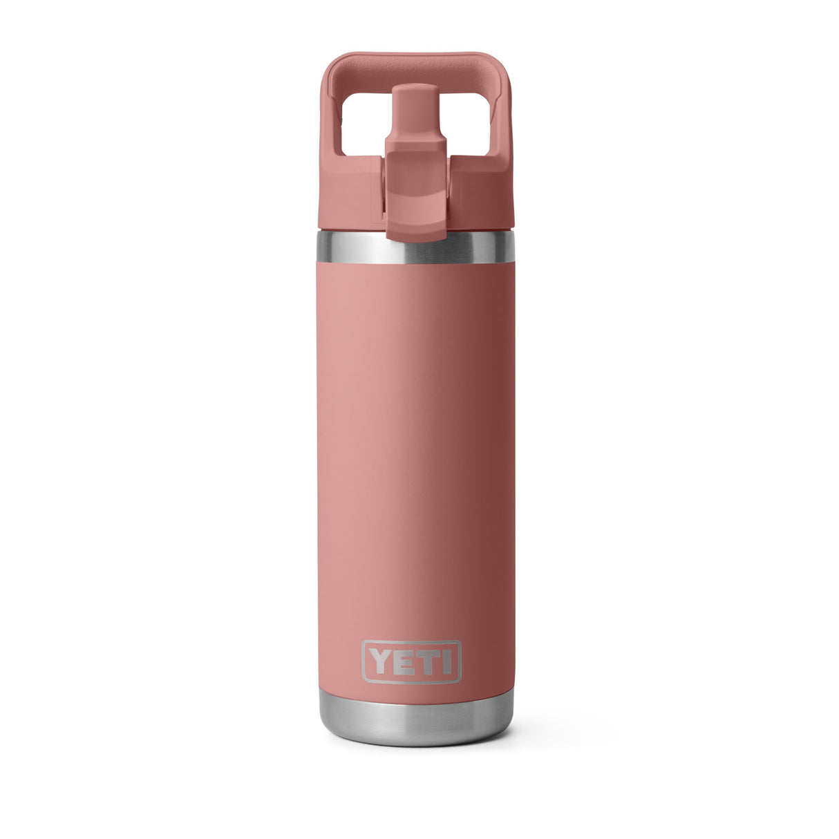 YETI Rambler Water Bottle W/ Color-Matched Straw Cap 18 oz.