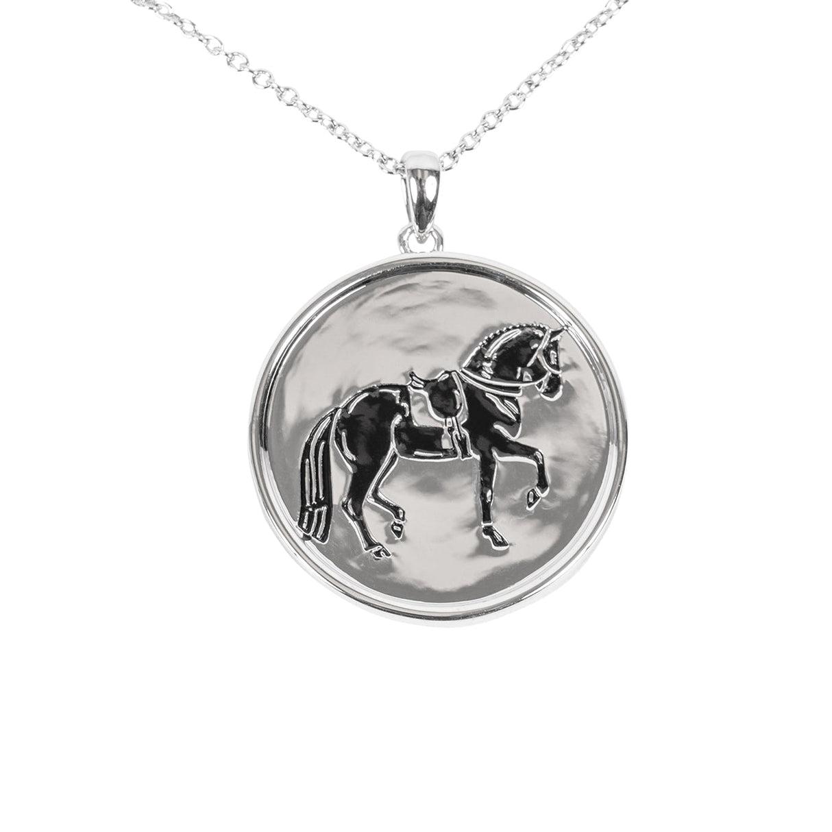 Cinto x Kelly Herd Black Dressage Medallion Necklace