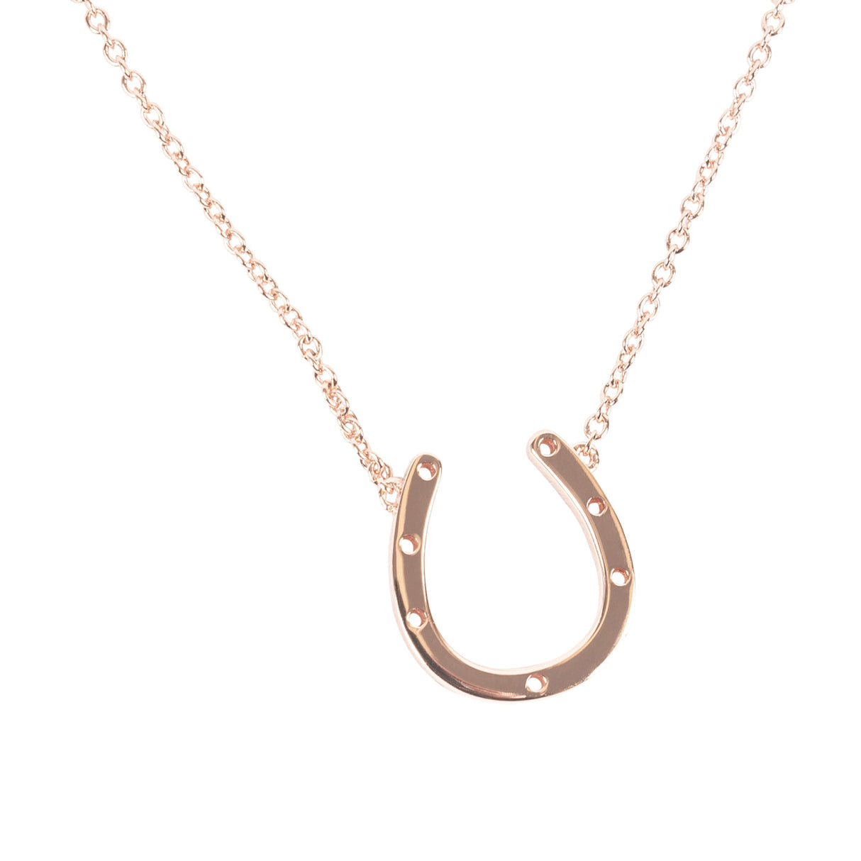 Cinto x Kelly Herd Rose Gold Horseshoe Pendant Necklace