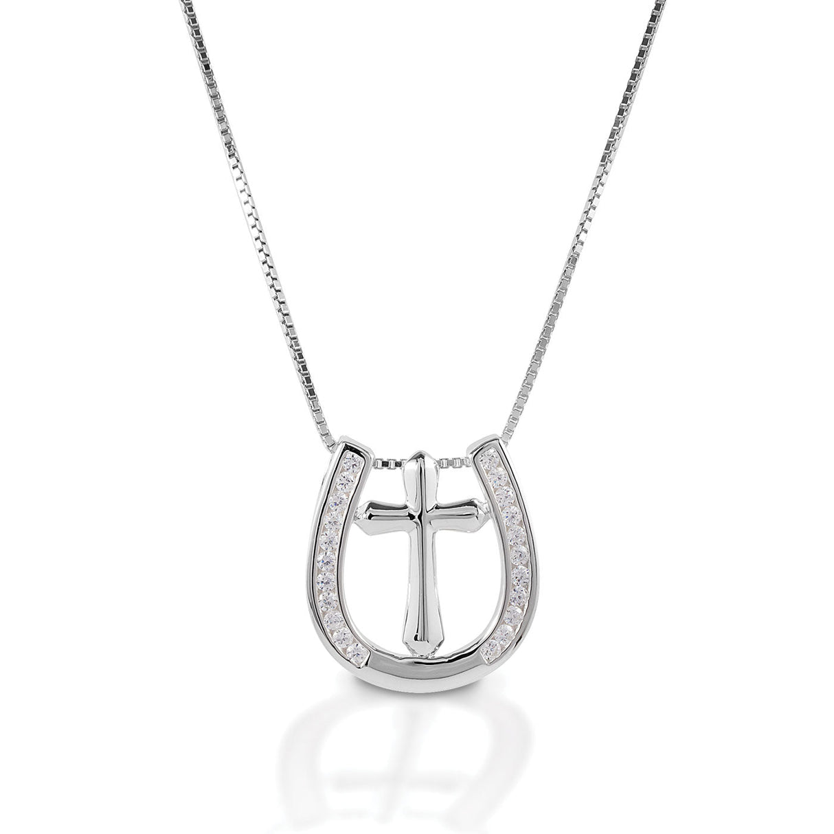 Kelly Herd Small Horseshoe Cross Necklace