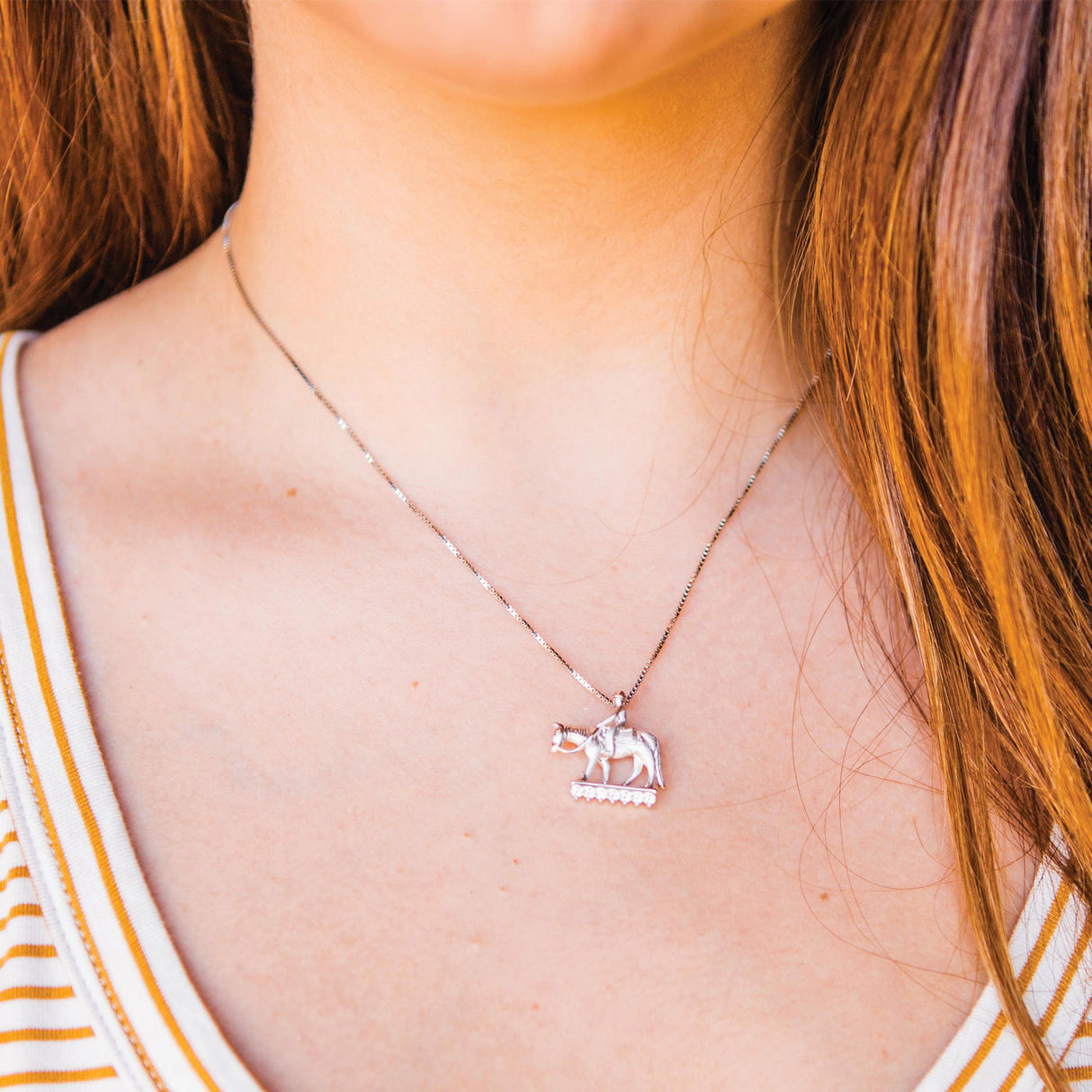 Kelly Herd Small Western Pleasure Horse Pendant