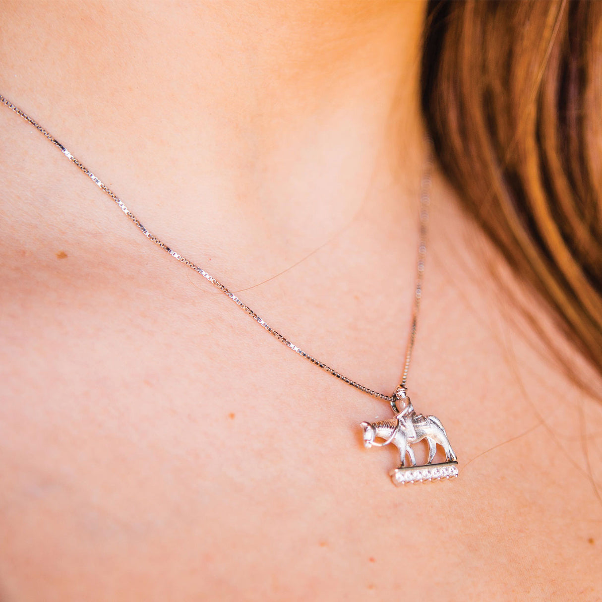 Kelly Herd Small Western Pleasure Horse Pendant