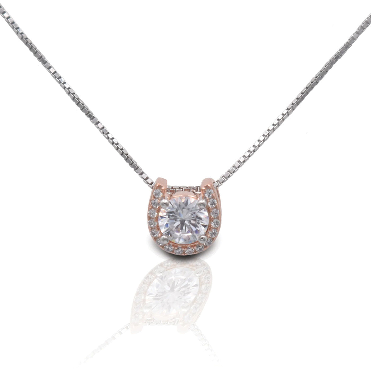 Kelly Herd Rose Gold Plated Horseshoe Necklace