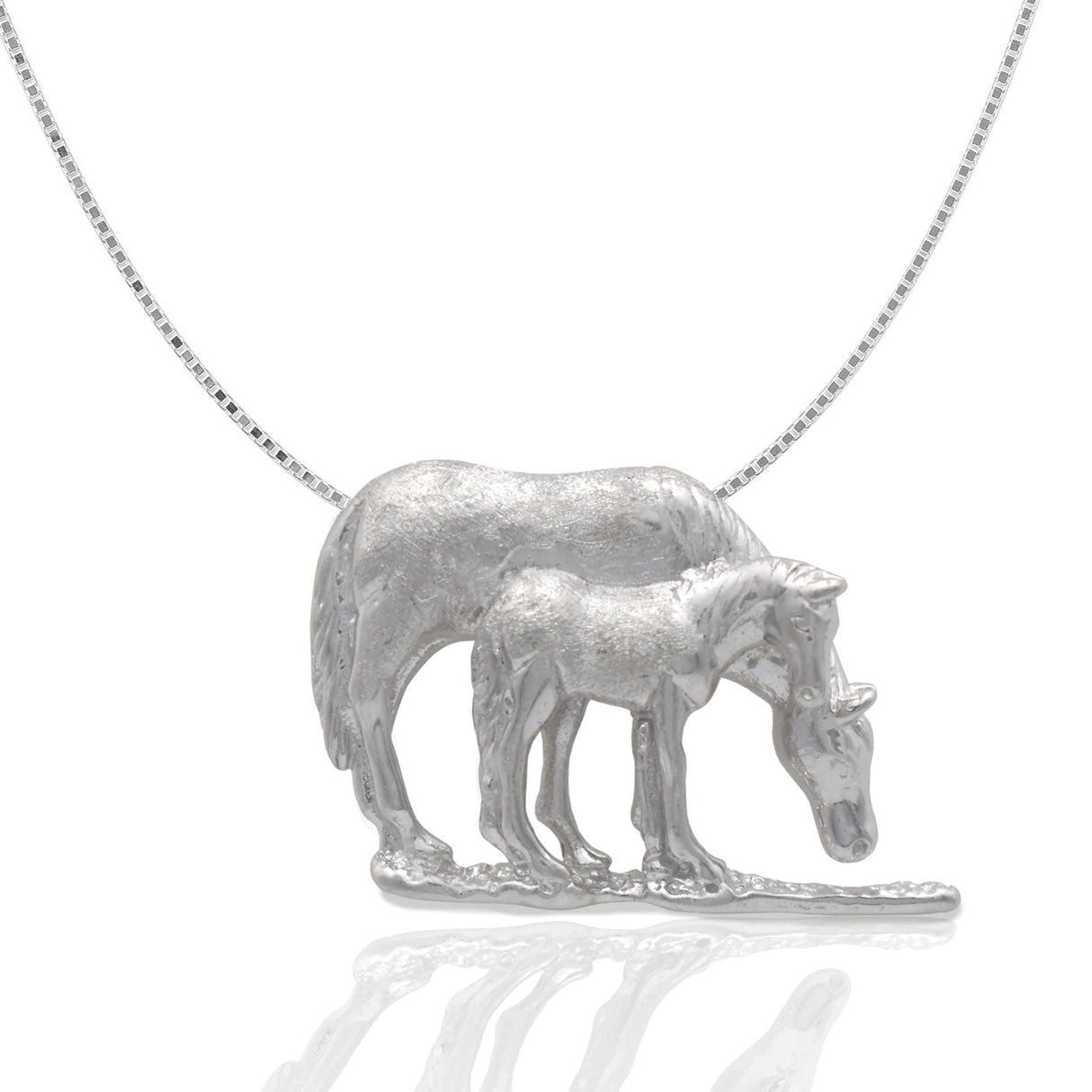 Kelly Herd Grazing Mare & Foal Pendant