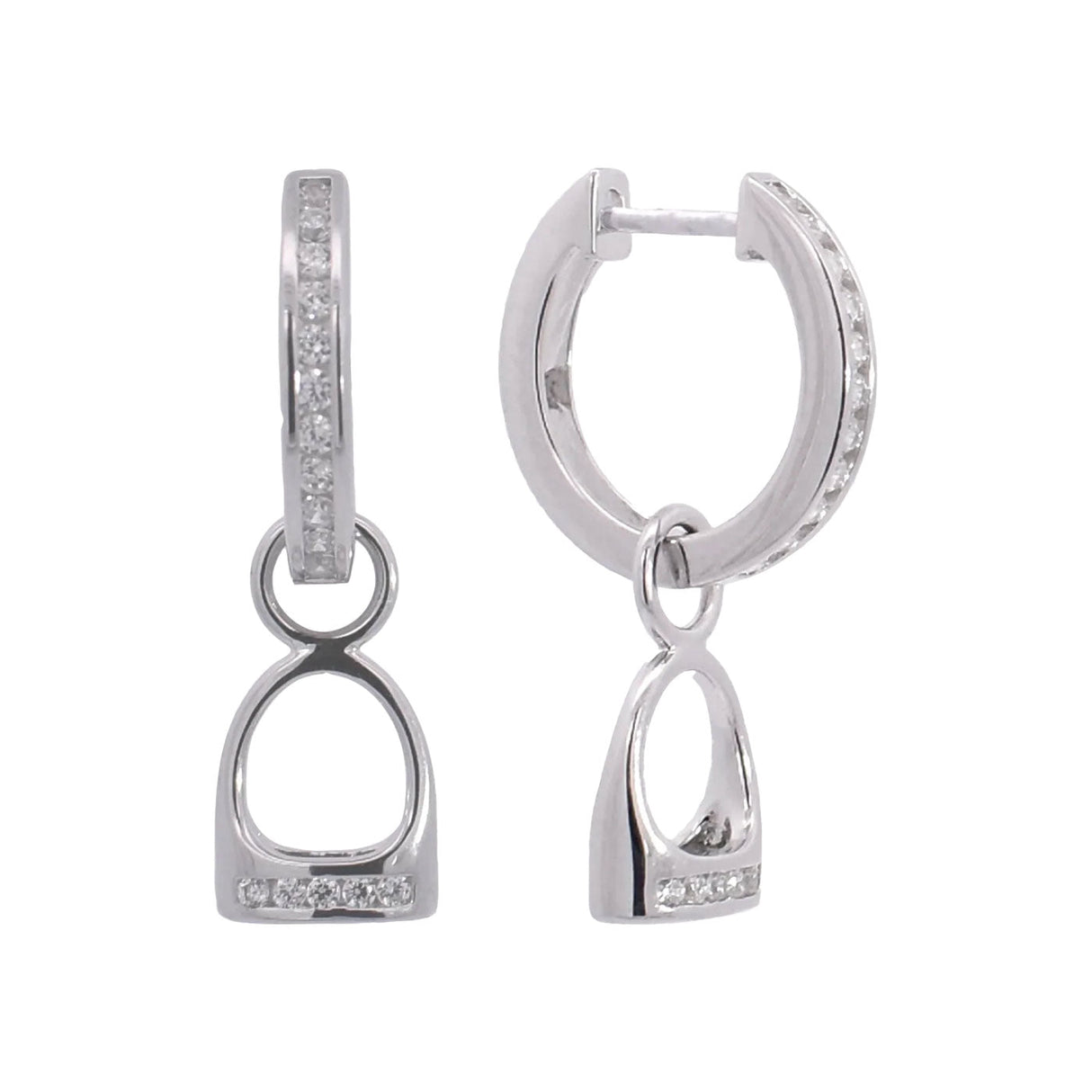 Kelly Herd Hanging English Stirrup Earrings