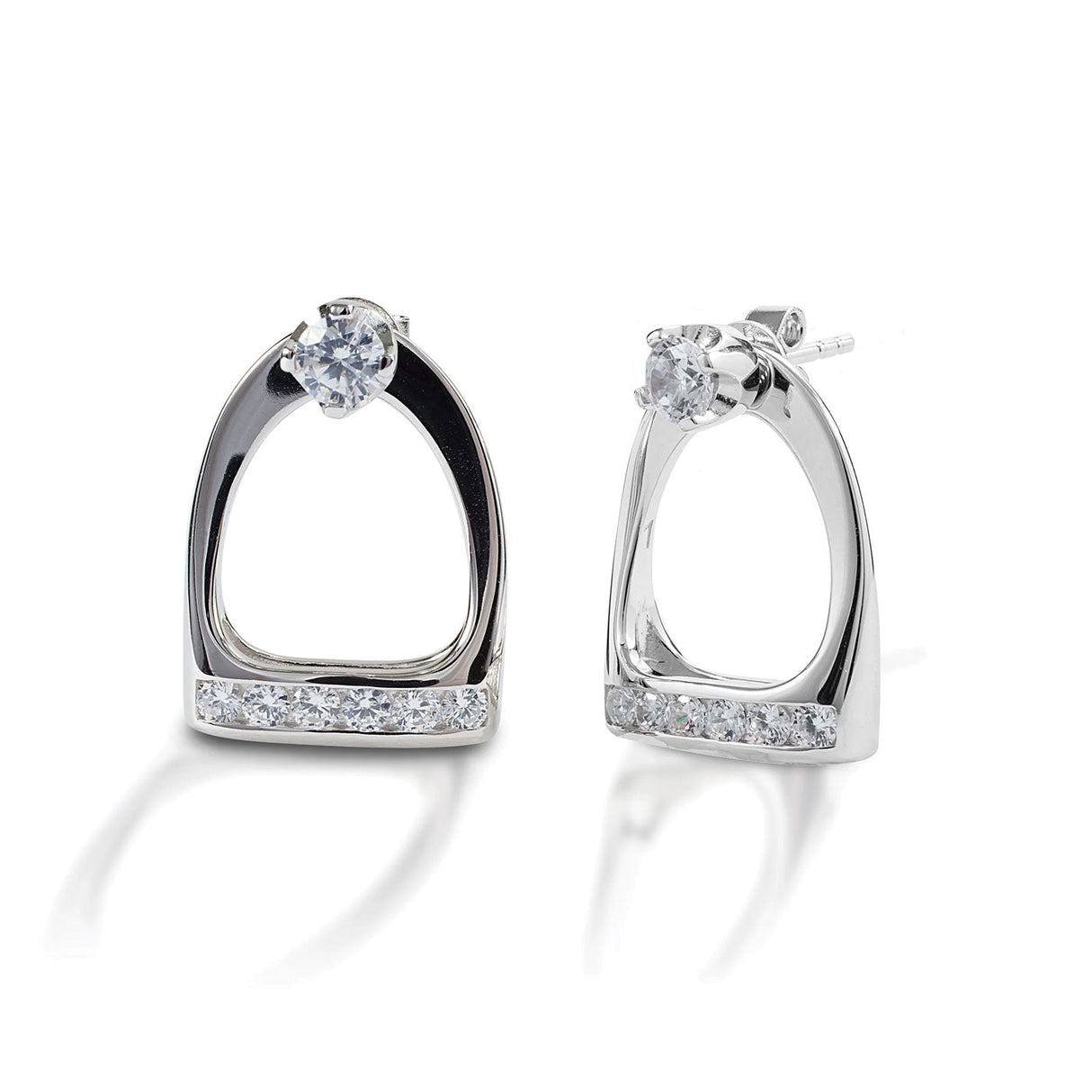 Kelly Herd Stud Earrings W/ Large English Stirrup Jackets