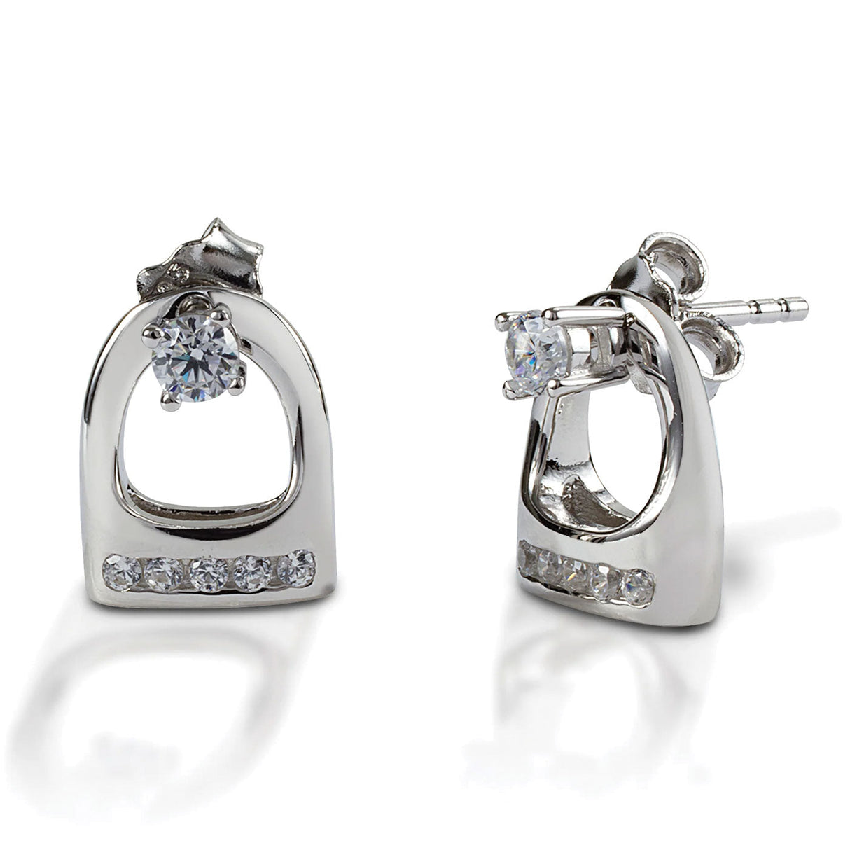 Kelly Herd Stud Earrings W/ Small English Stirrup Jackets